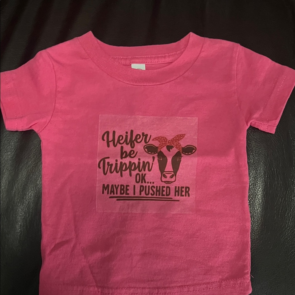 Rabbit Skins Pink Graphic Tee for Kids
